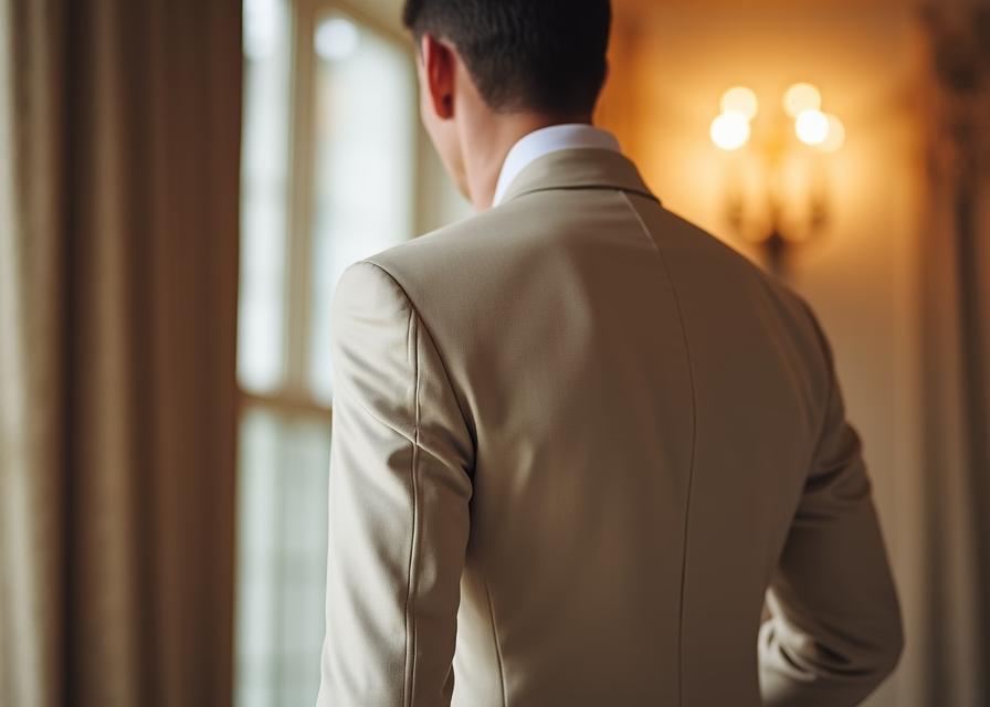 Abito da sposo bespoke su misura — sartoria cerimonie Roma
